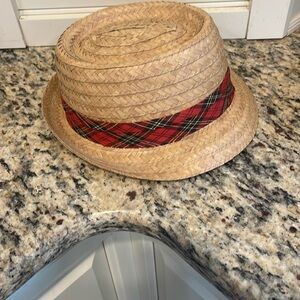 VENTO USA Classic tan Straw Hat  |  Vintage 1950's | Sz L